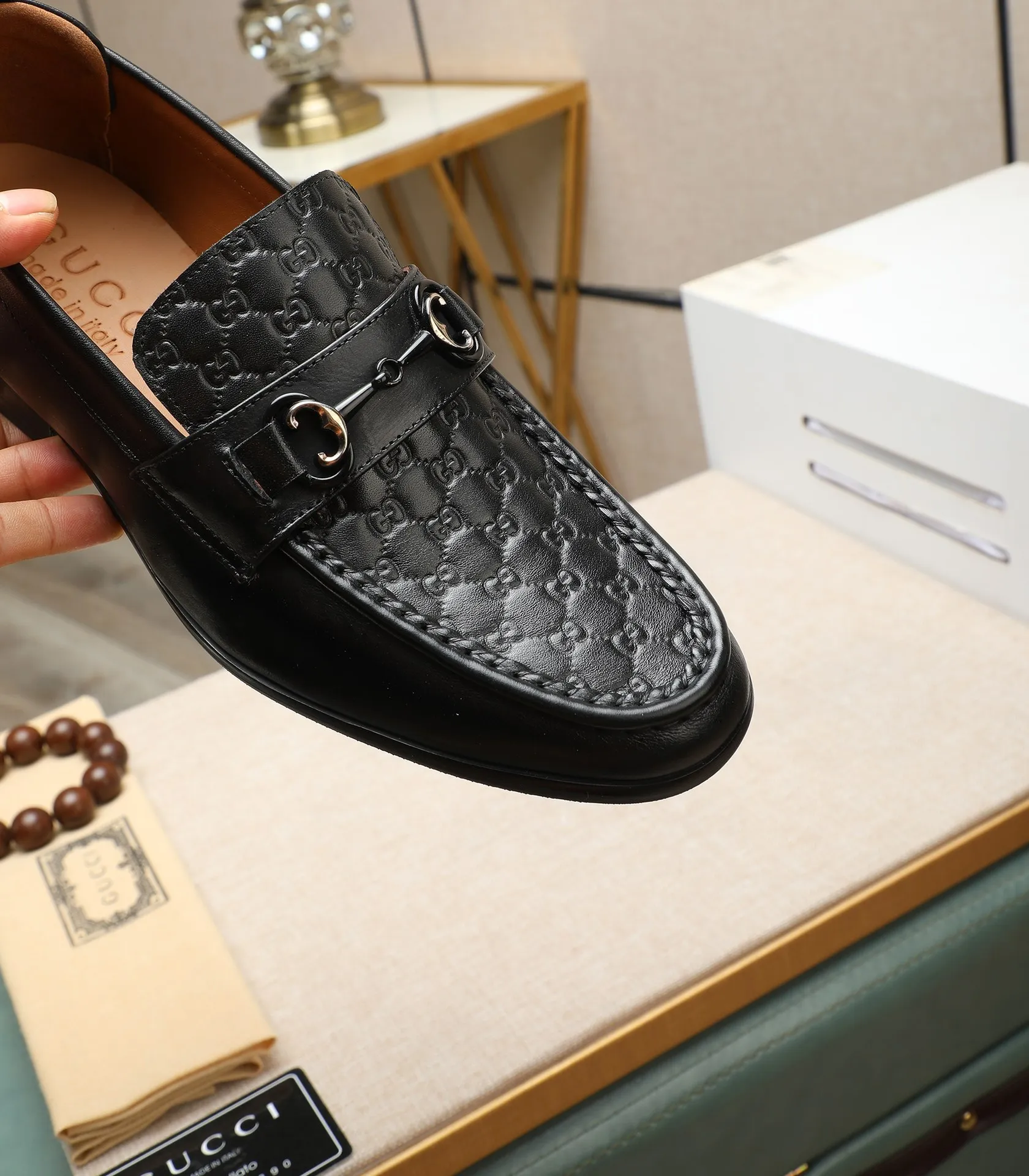 Men's shoes 💰500 📛📛Original (water-dyed cow lining) GUCCI official website formal shoes 🌀 Italian 🇮🇹 imported cowhide ➕ top imported water-dyed cowhide lining 💋 fine handmade original bottom, the real thing looks better when photographed in person Standard size 38-44